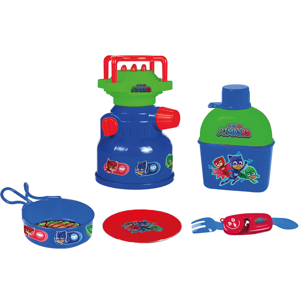 PJ Masks - Camping kit com Fogareiro E Cantil