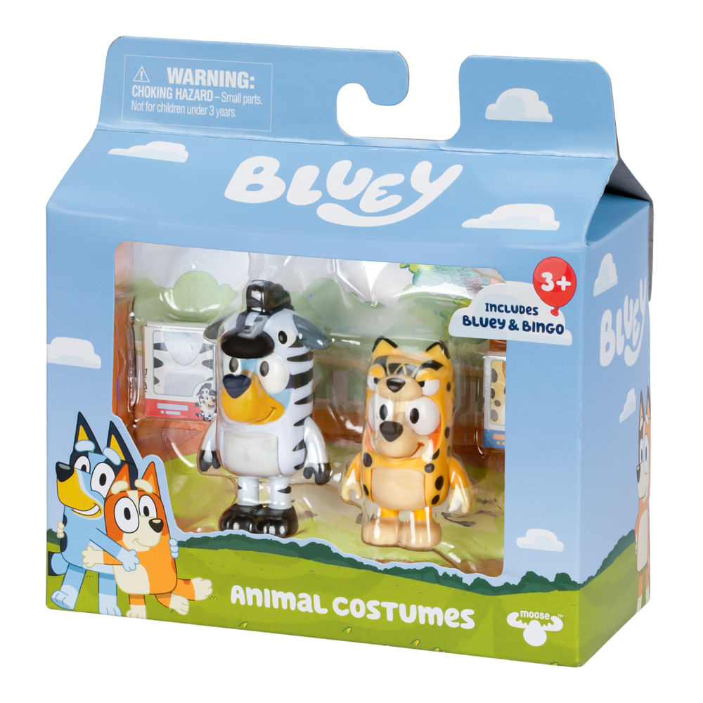 Kit 2 Bonecos Colecionáveis 6cm Bluey - Fantasia De Animal - Imagem 5