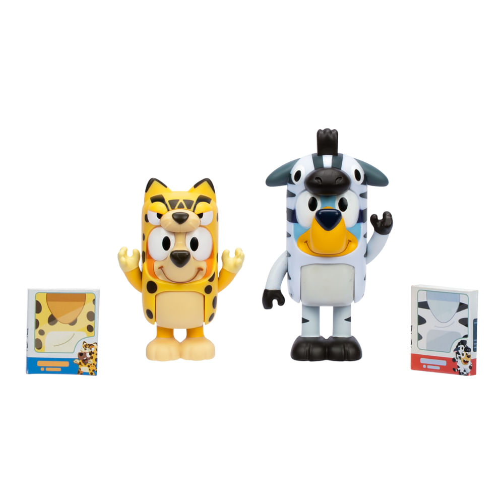 Kit 2 Bonecos Colecionáveis 6cm Bluey - Fantasia De Animal - Imagem 6