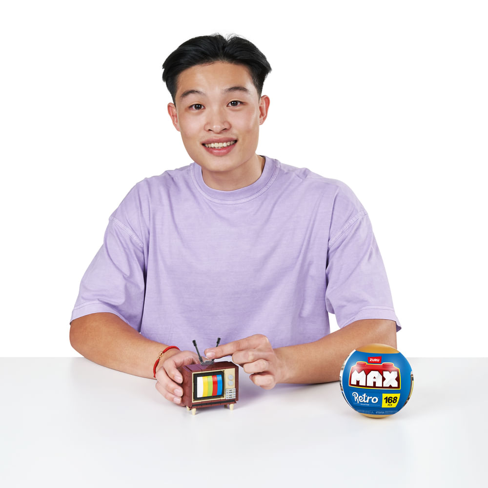 Blocos de Montar Max Premium Retrô - Televisão 168 pçs - Imagem 2