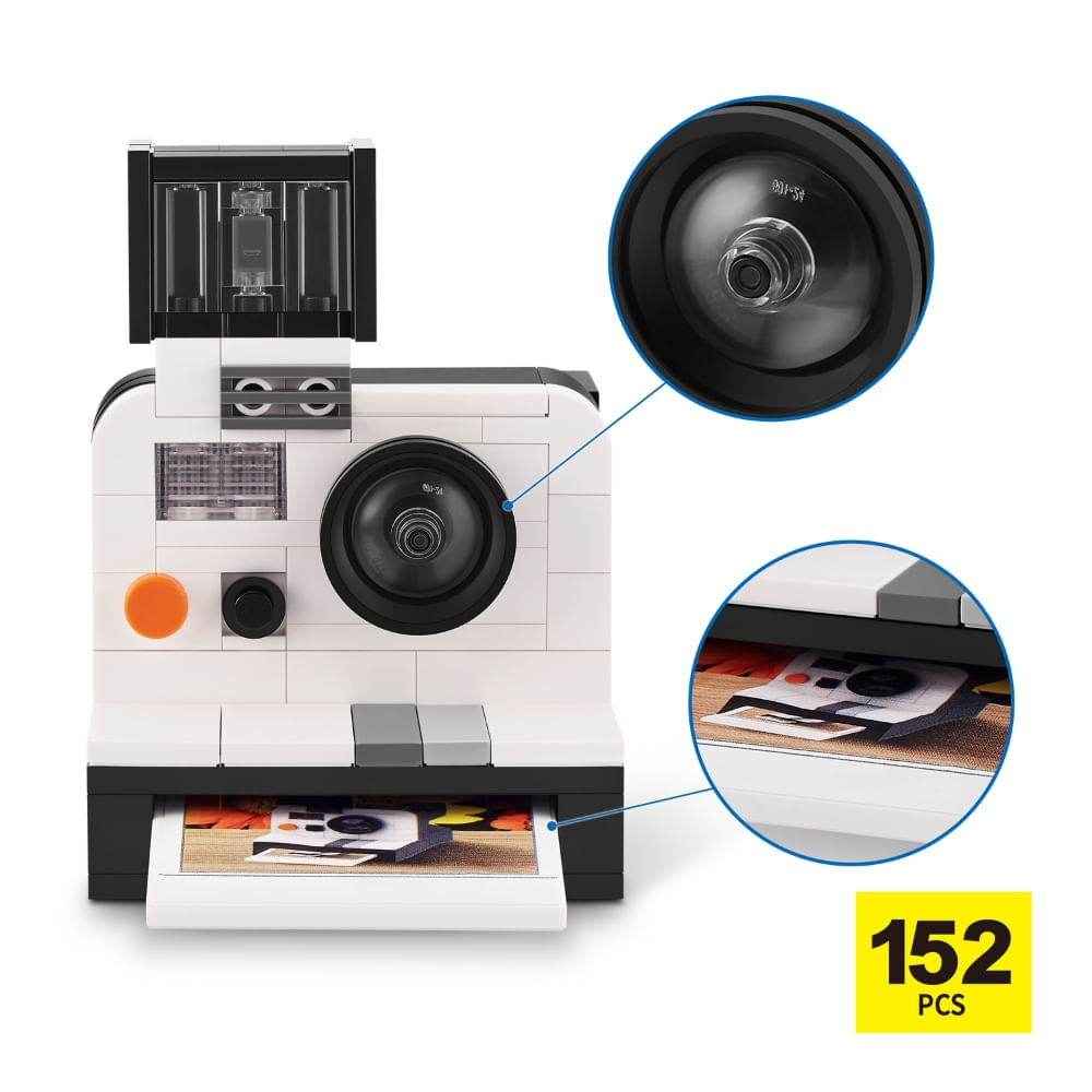 Blocos de Montar Max Premium Retrô - Polaroid 152 pçs - Imagem 2