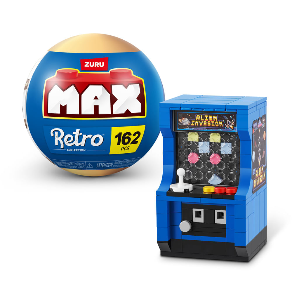 Blocos de Montar Max Premium Retrô - Fliperama 162 pçs