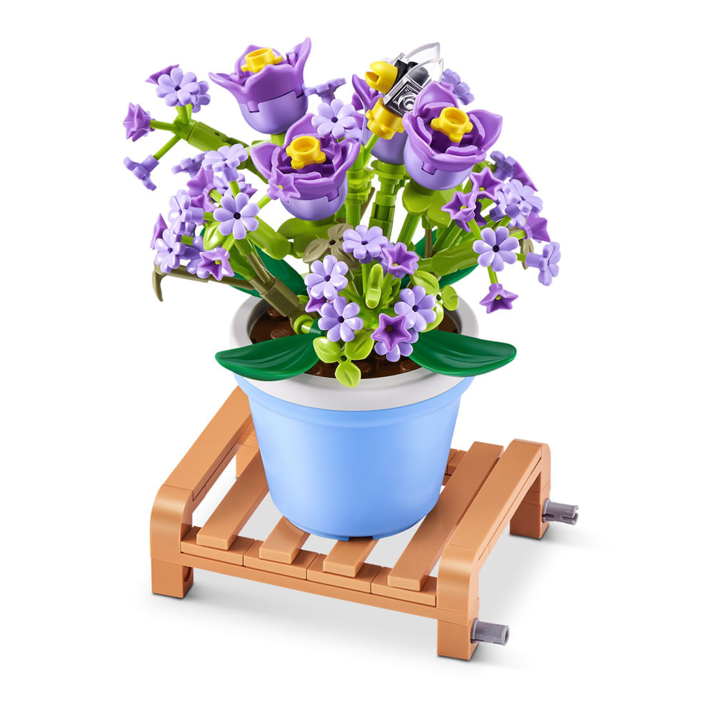 Blocos de Montar Max Premium Garden - Campânula 192 pçs - Imagem 4