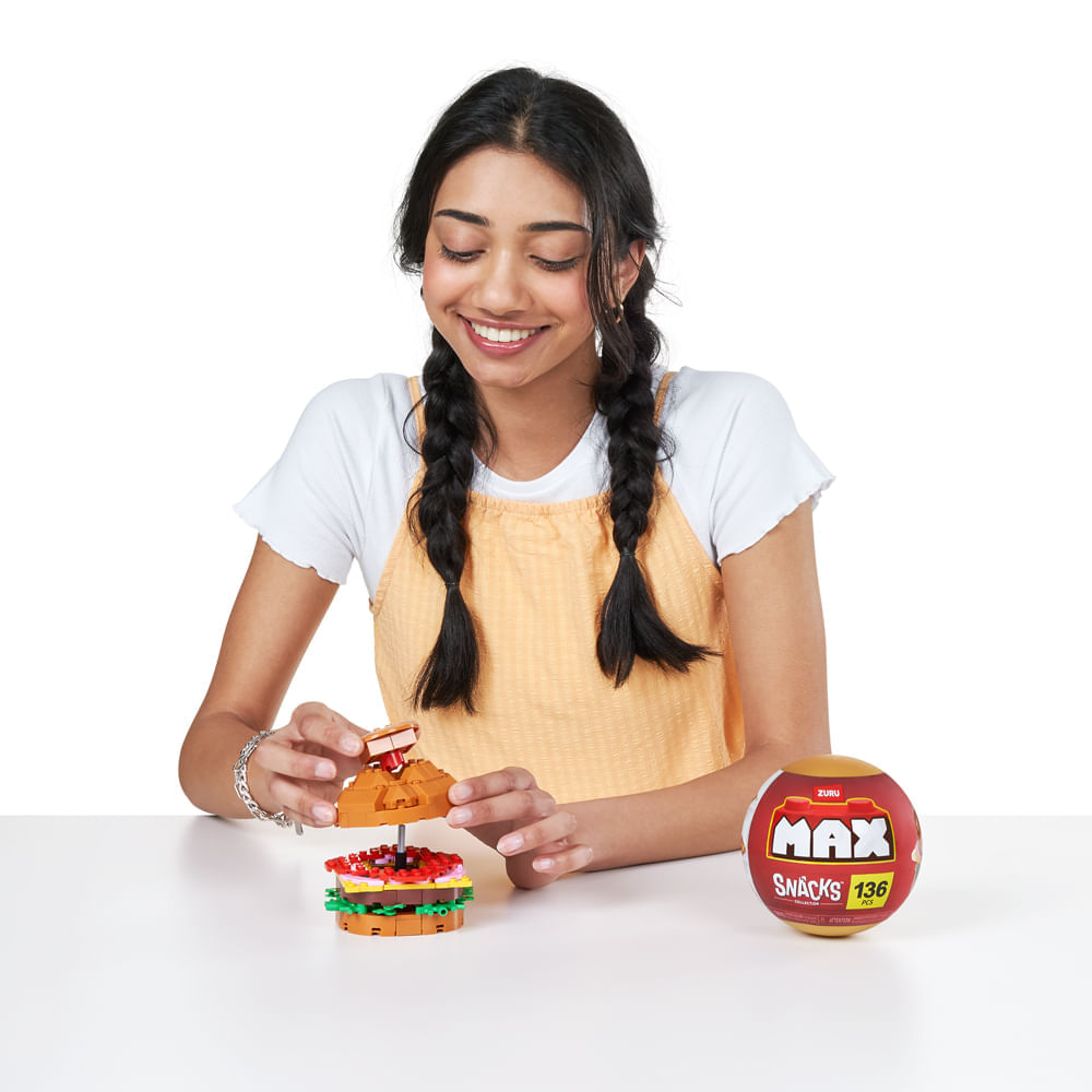 Blocos de Montar Max Premium Snacks - Hambúrguer 136 pçs - Imagem 5