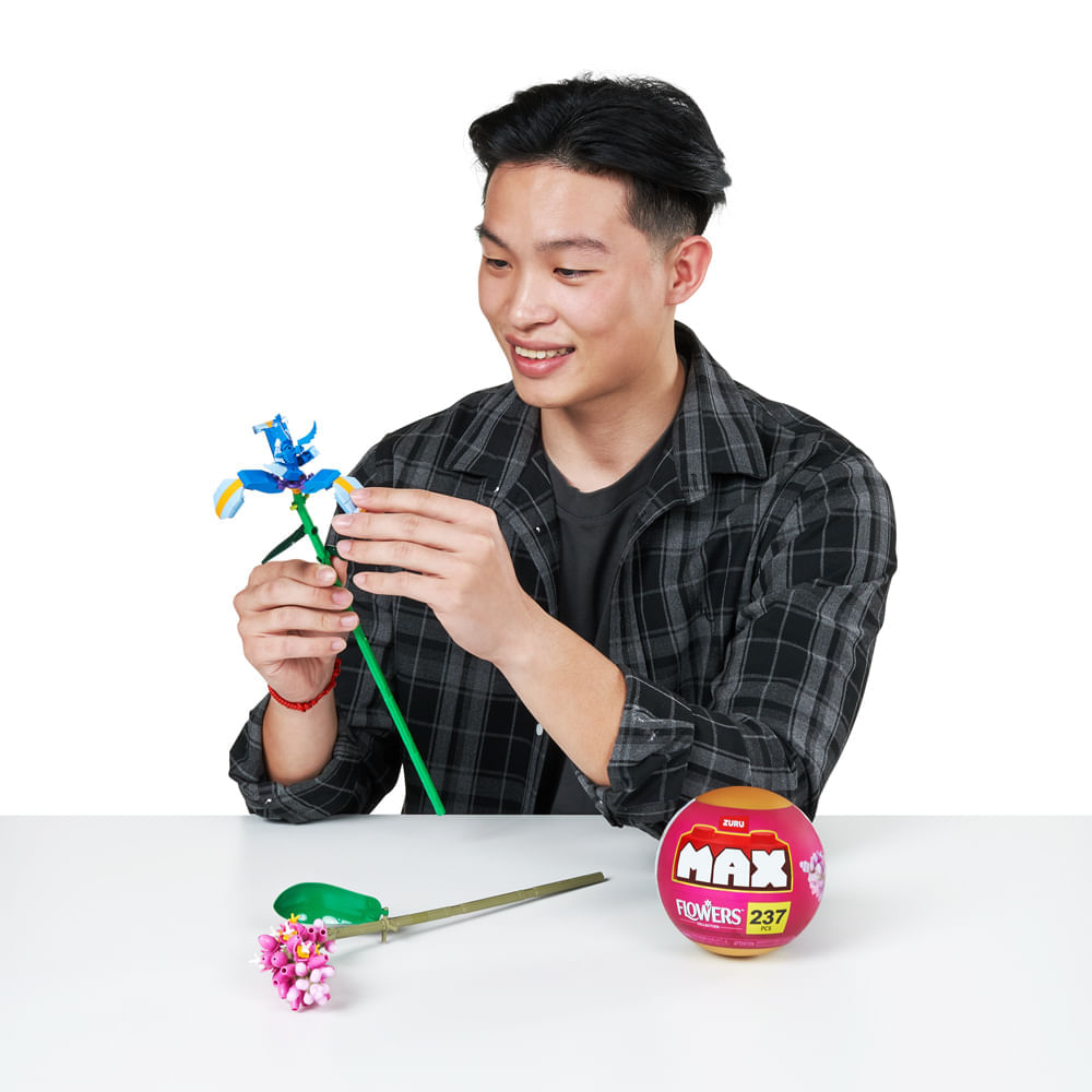 Blocos de Montar Max Premium Flowers - Íris 237 pçs - Imagem 6