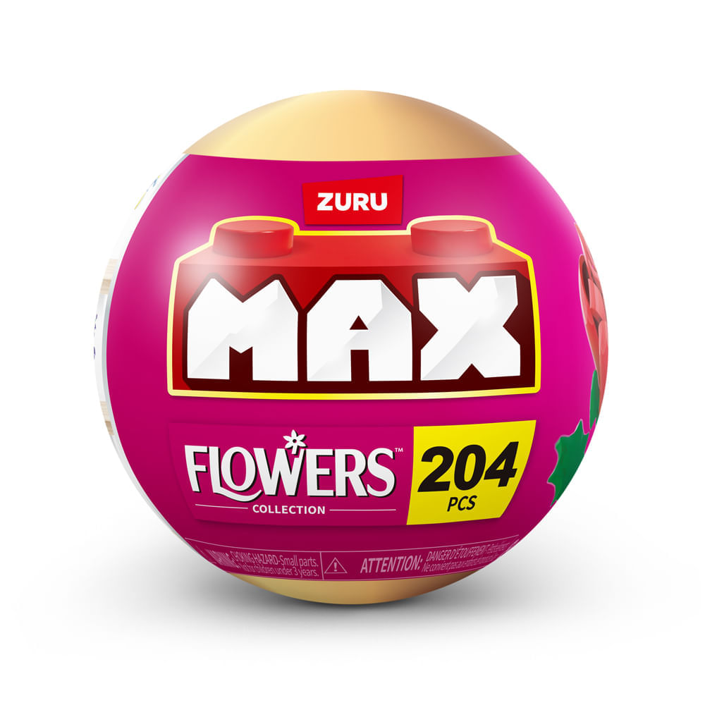 Blocos de Montar Max Premium Flowers - Rosa 204 pçs - Imagem 7