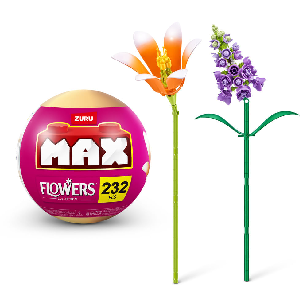 Blocos de Montar Max Premium Flowers - Lírio 232 pçs