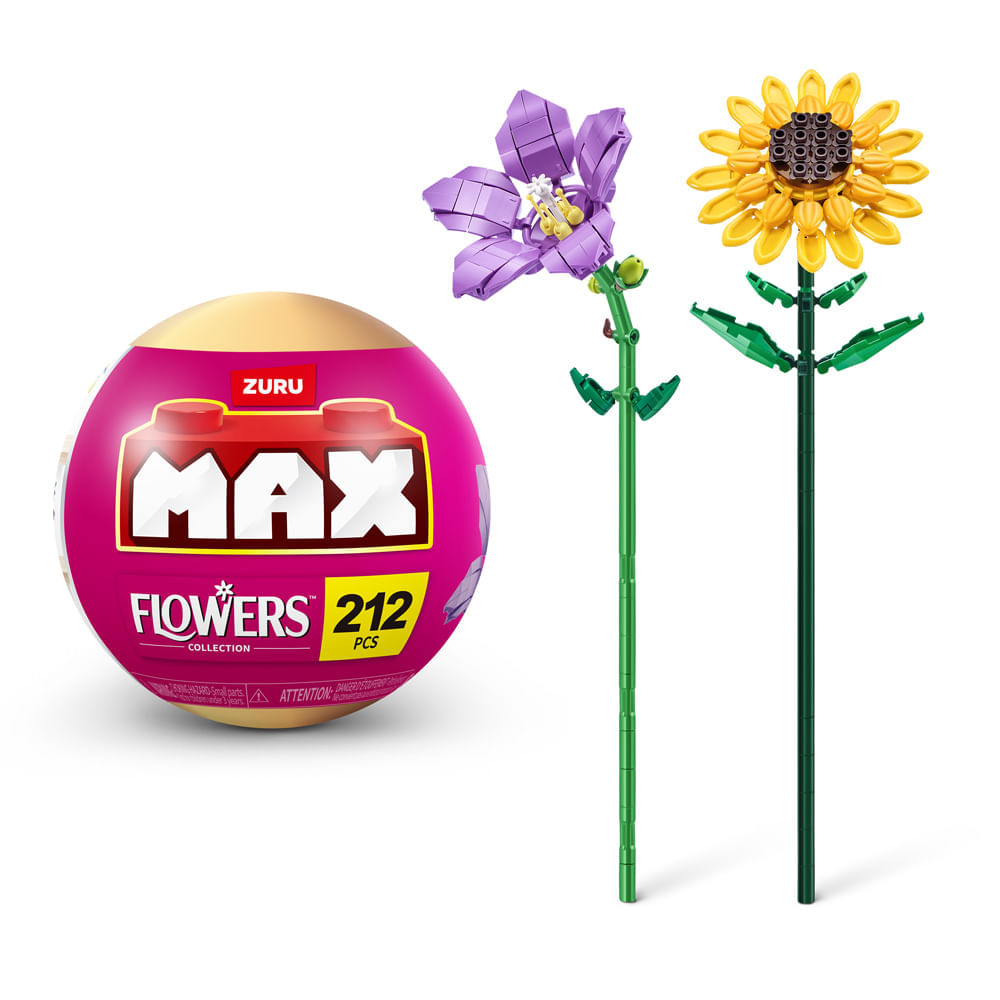 Blocos de Montar Max Premium Flowers - Girassol 212 pçs