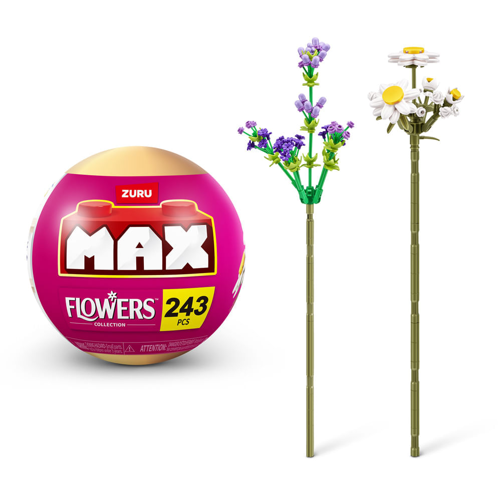 Blocos de Montar Max Premium Flowers - Margarida 243 pçs