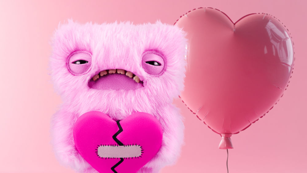 Pelúcia Fuggler Love Fuggs 23cm - Rosa - Imagem 5