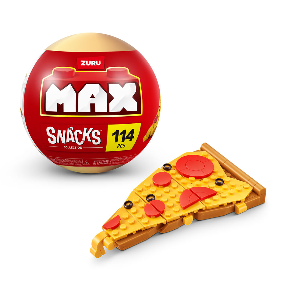 Blocos de Montar Max Premium Snacks - Pizza 114 pçs
