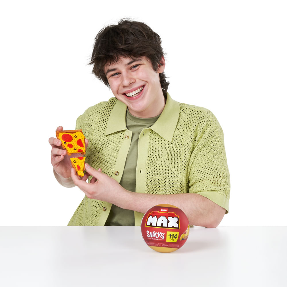 Blocos de Montar Max Premium Snacks - Pizza 114 pçs - Imagem 6