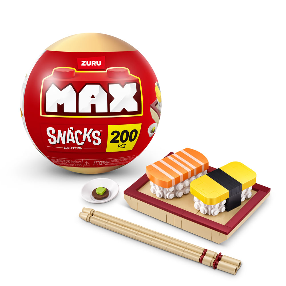 Blocos de Montar Max Premium Snacks - Sushi 200 pçs