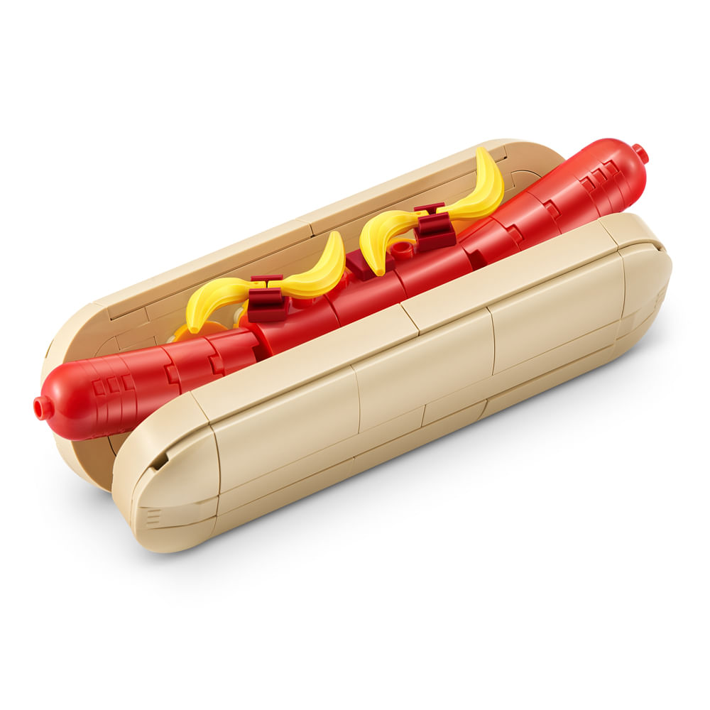 Blocos de Montar Max Premium Snacks Cachorro Quente 170 pçs - Imagem 2