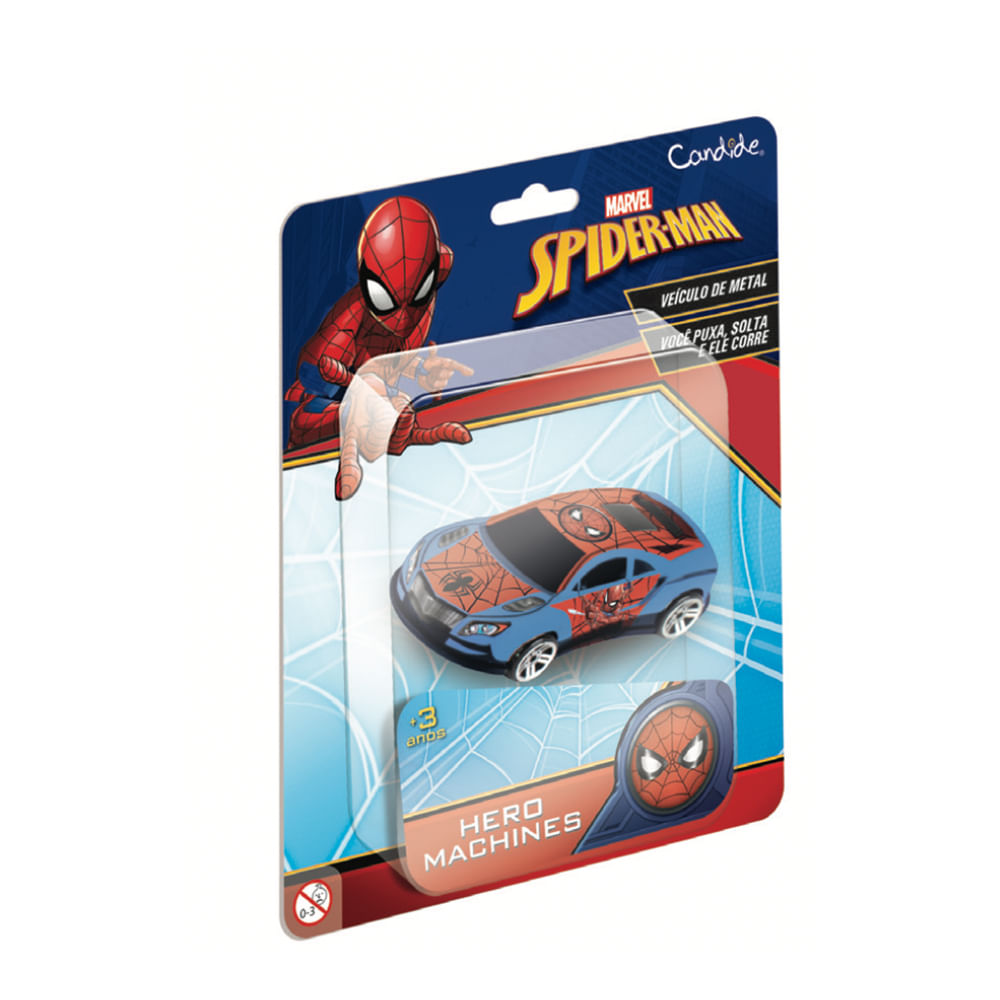 Mini Carrinho Pull Back Homem Aranha - Spiderman 2099 - Imagem 4