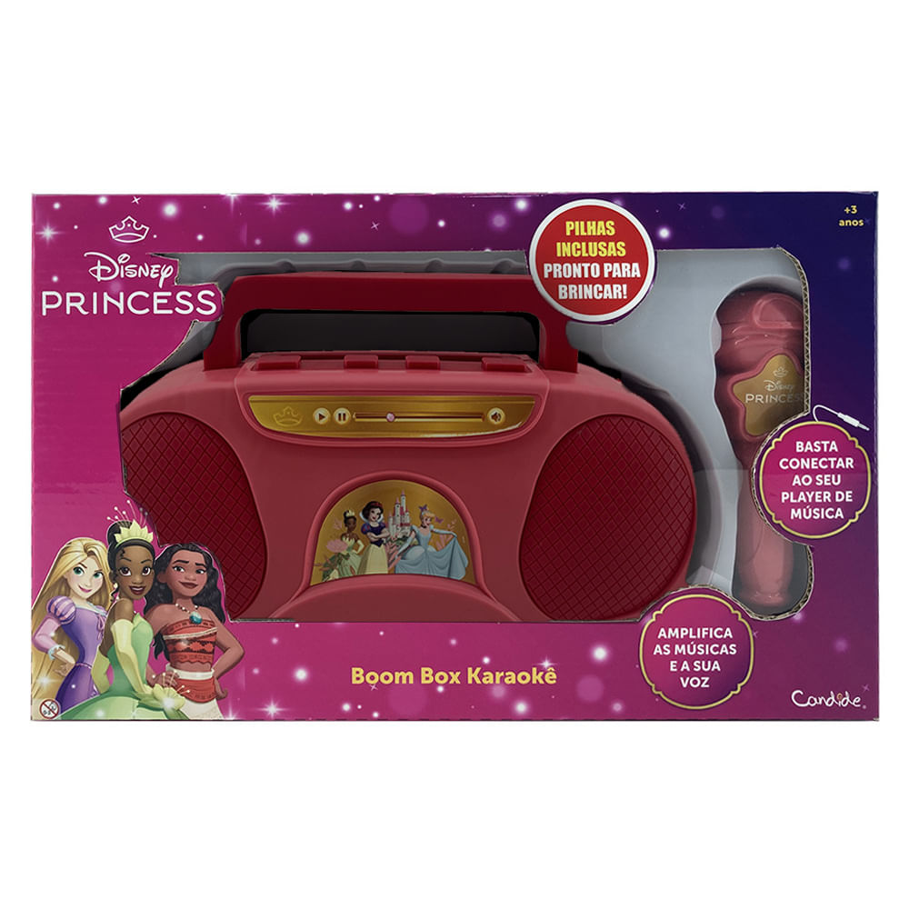 Boombox Karaoke Infantil Princesas - Imagem 3