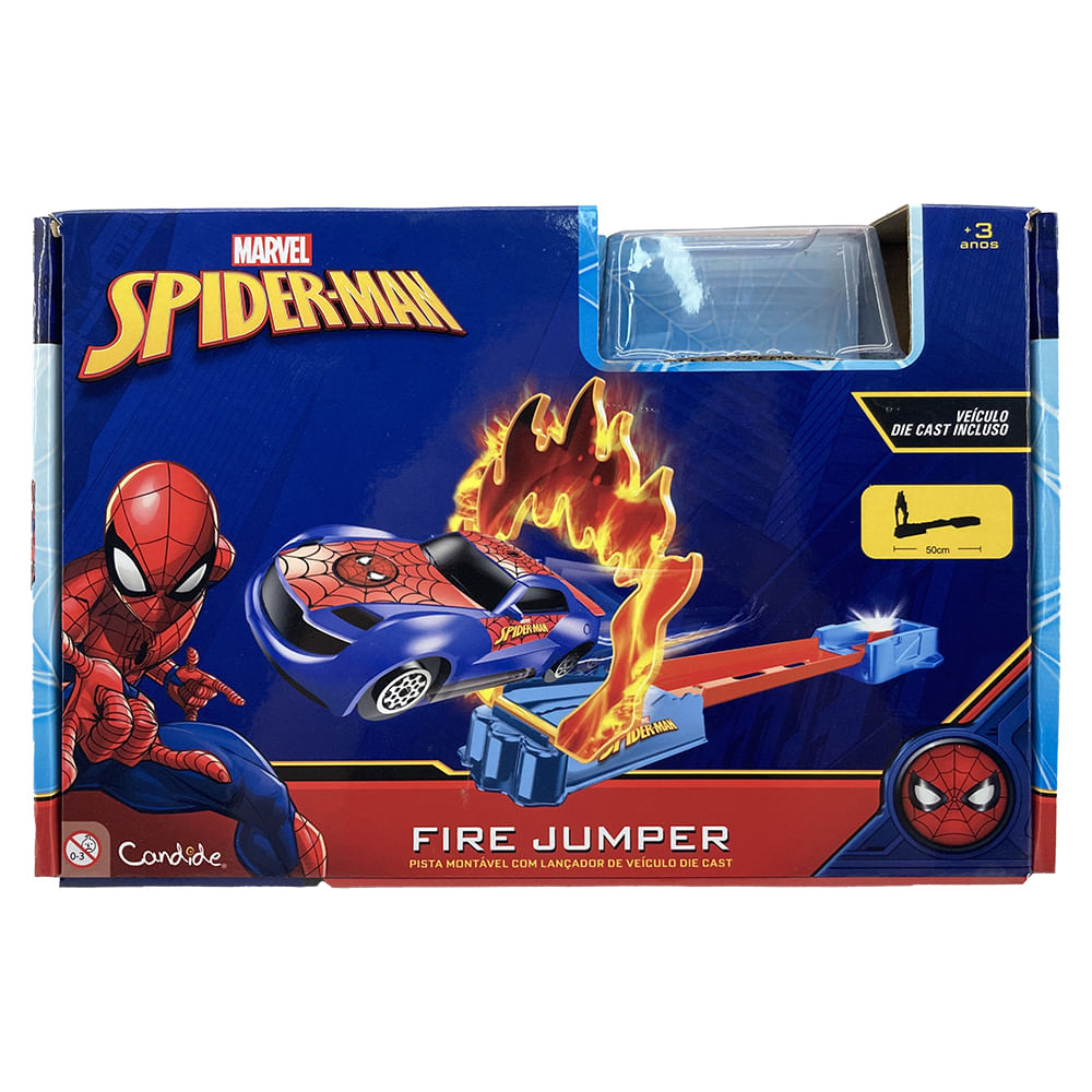 Pista para miniveículos Homem-Aranha - Salto em Chamas - Imagem 3