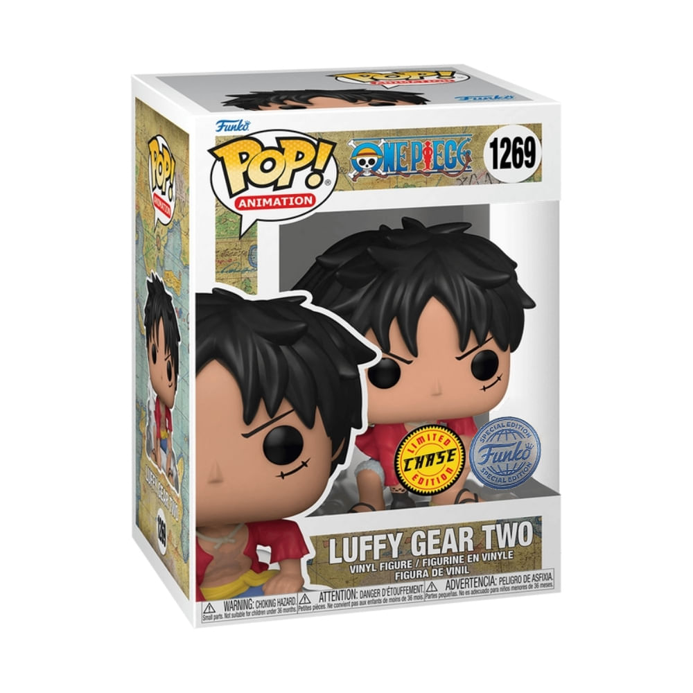 Boneco Funko Pop! One Piece - Luffy Gear Tw Chase - Imagem 3