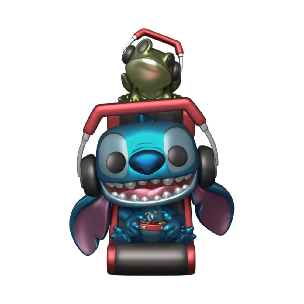 Boneco Funko Pop! Plus Disney Lilo & Stitch - Stitch Gamer (Metálico) - Imagem 3