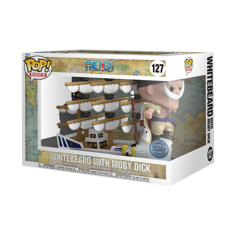 Boneco Funko Pop! Rides One Piece - Barba Branca no Moby Dick - Imagem 3
