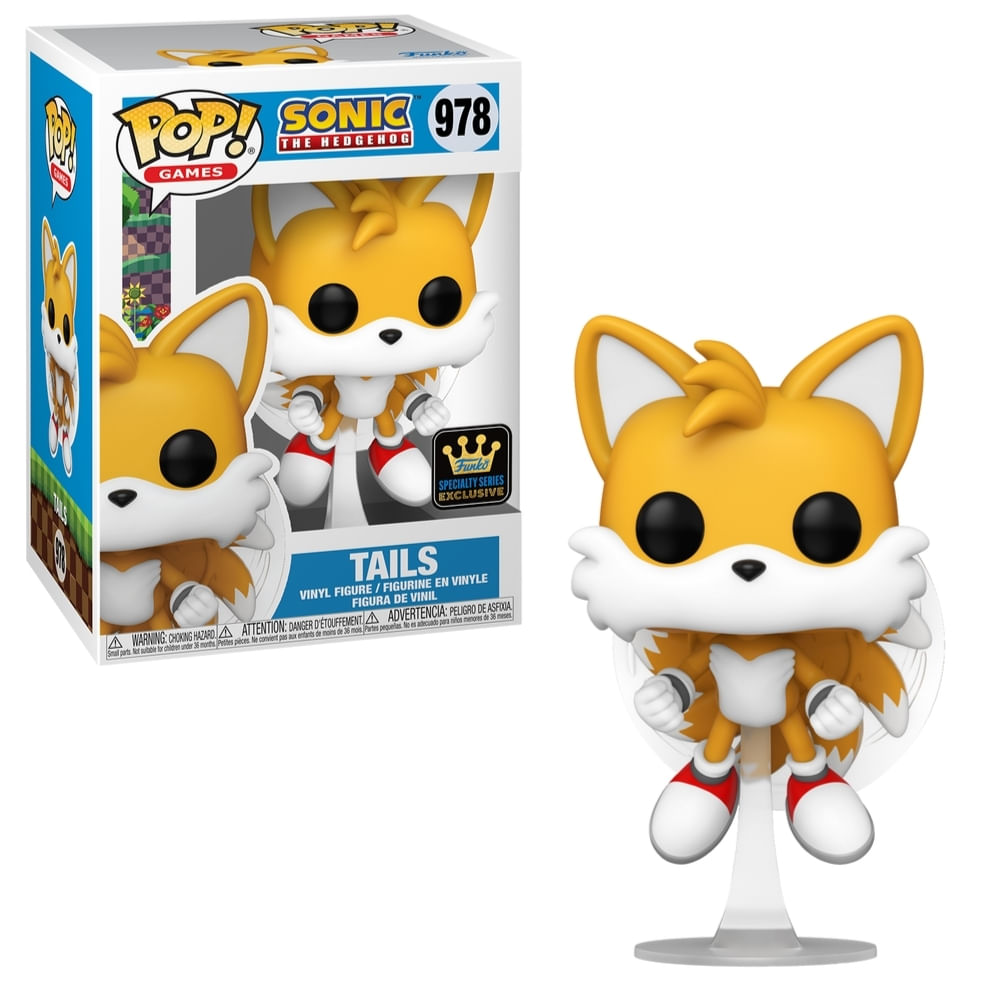 Boneco Funko Pop! Sonic The Hedgehog - Tails Voando