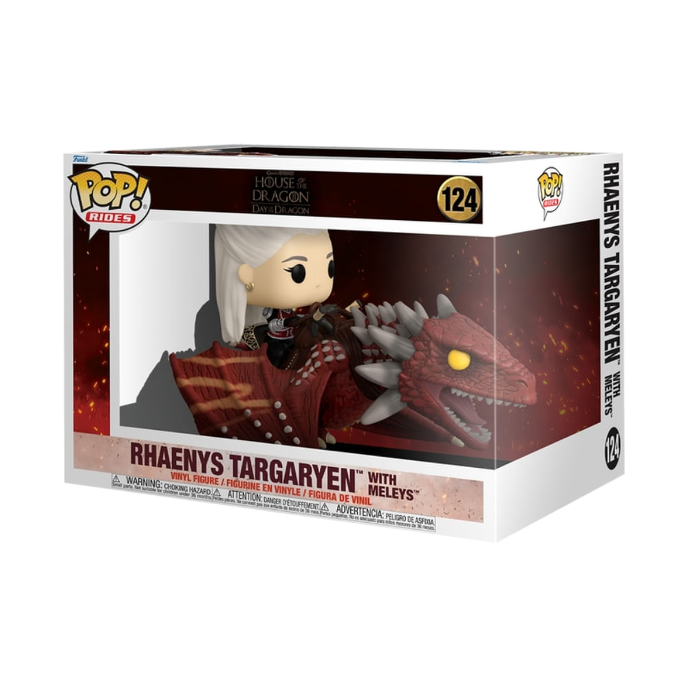 Boneco Funko Pop! Ride A Casa do Dragão - Rhaenys Targaryen com Meleys - Imagem 2