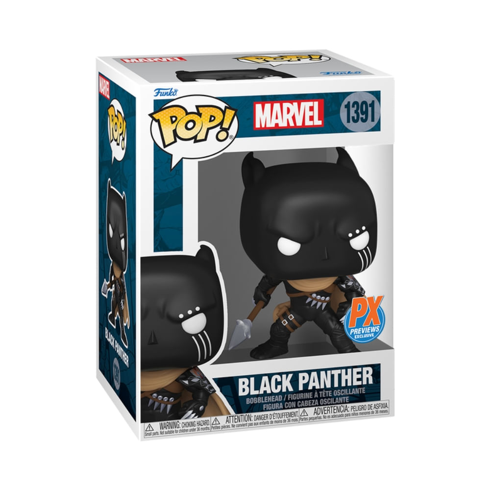 Boneco Funko Pop! Marvel Pantera Negra com Lança - Imagem 3