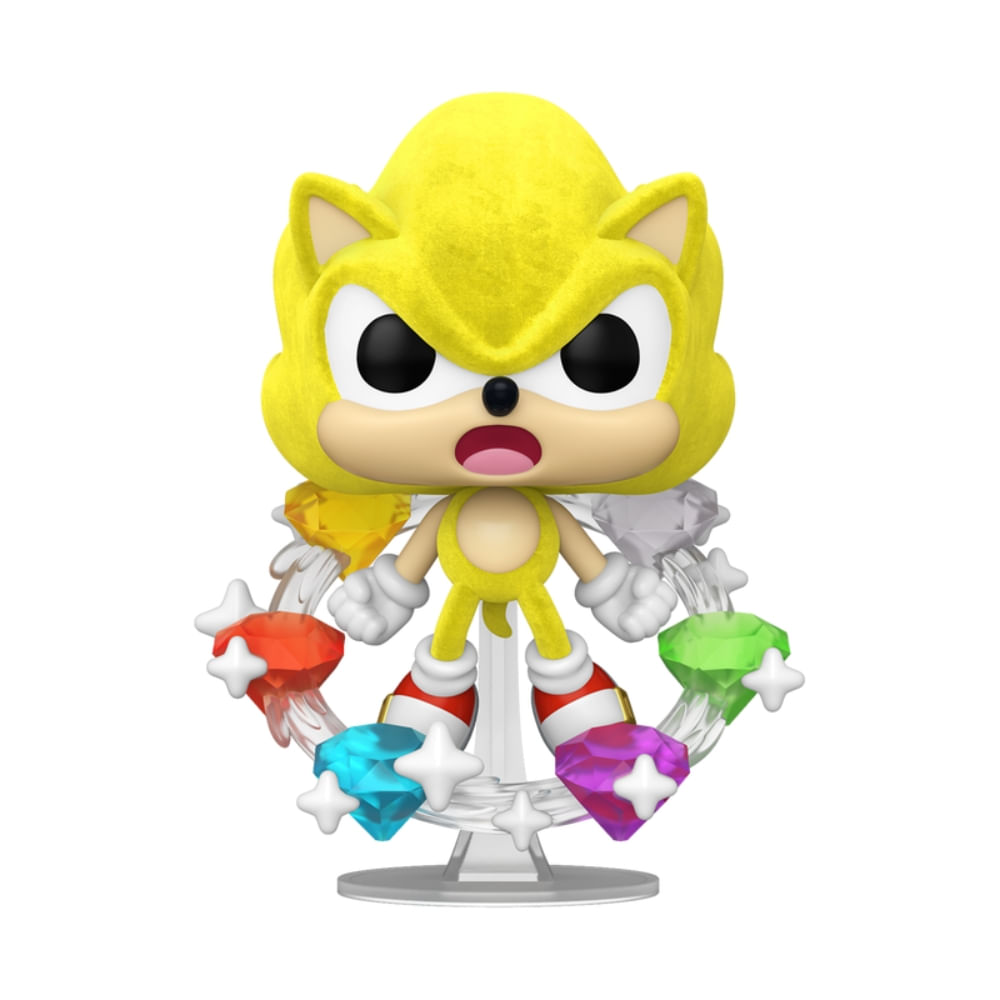 Boneco Funko Pop! Plus Sonic The Hedgehog - Super Sonic com Esmeraldas - Imagem 2