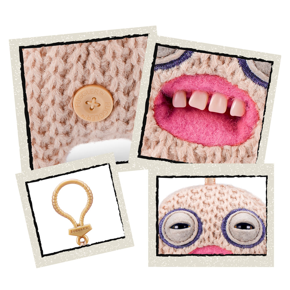 Chaveiro de Pelúcia Fuggler Key Rings 13cm - Mr Needles - Imagem 4