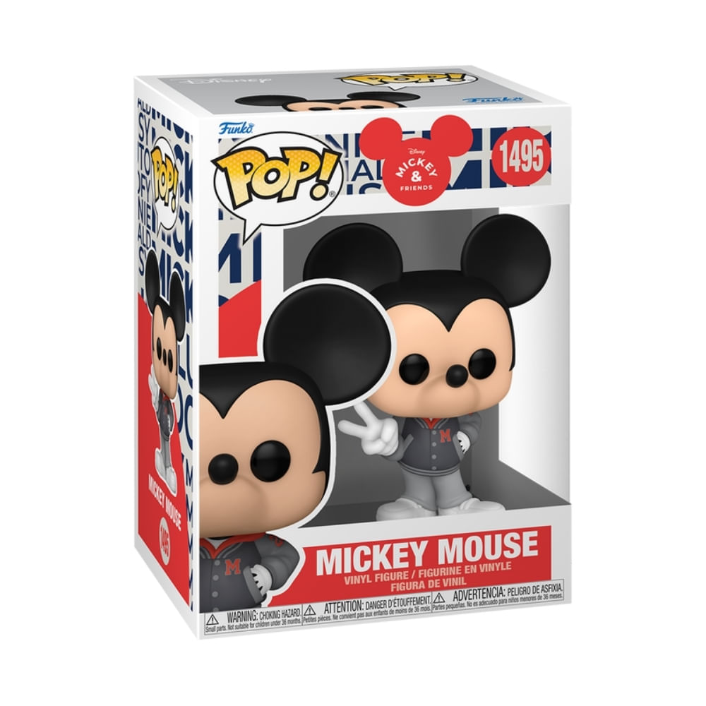 Boneco Funko Pop! Disney Vida Real - Mickey de Moletom - Imagem 3