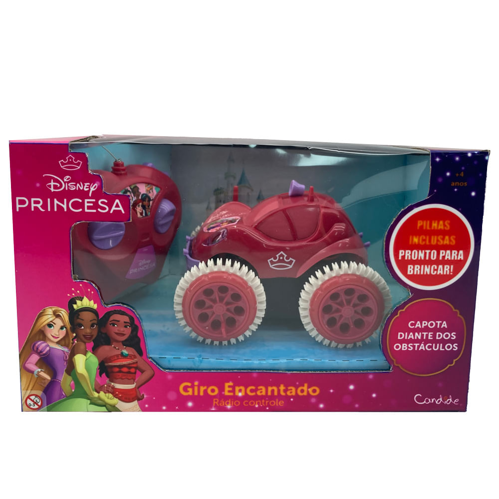Carrinho de Controle Remoto Princesas Giro Encantado - Imagem 2