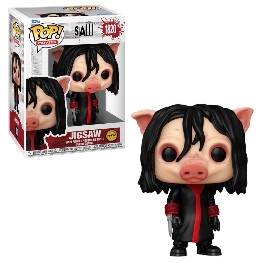 Boneco Funko Pop! Jogos Mortais - Jigsaw Killer Chase