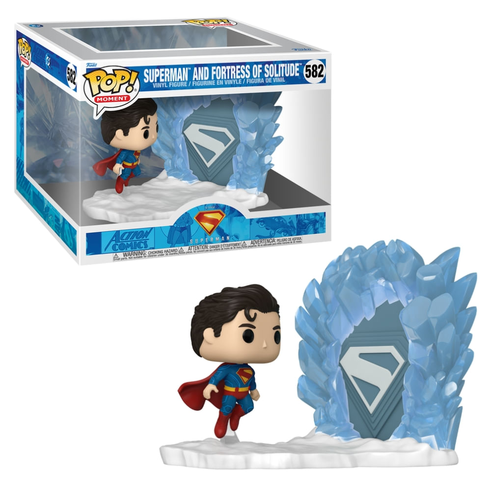 Boneco Funko Pop! Moment DC Superman: Legacy - Superman e Fortaleza da Solidão