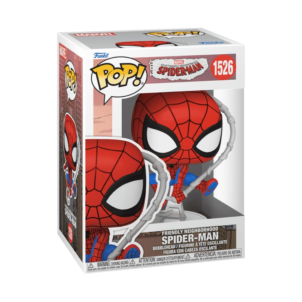 Boneco Funko Pop! Marvel Homem-Aranha Amigão da Vizinhança - Homem-Aranha - Imagem 3