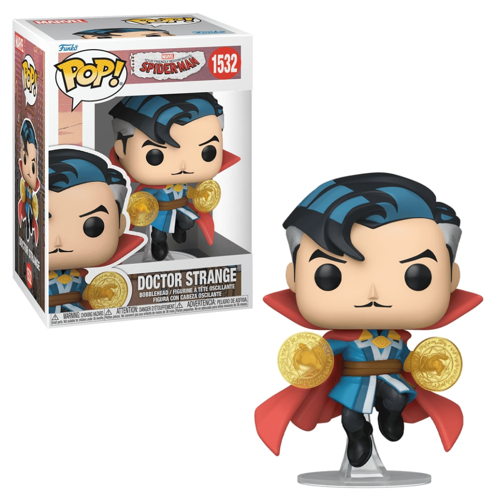 Boneco Funko Pop! Marvel Homem-Aranha Amigão da Vizinhança - Doutor Estranho