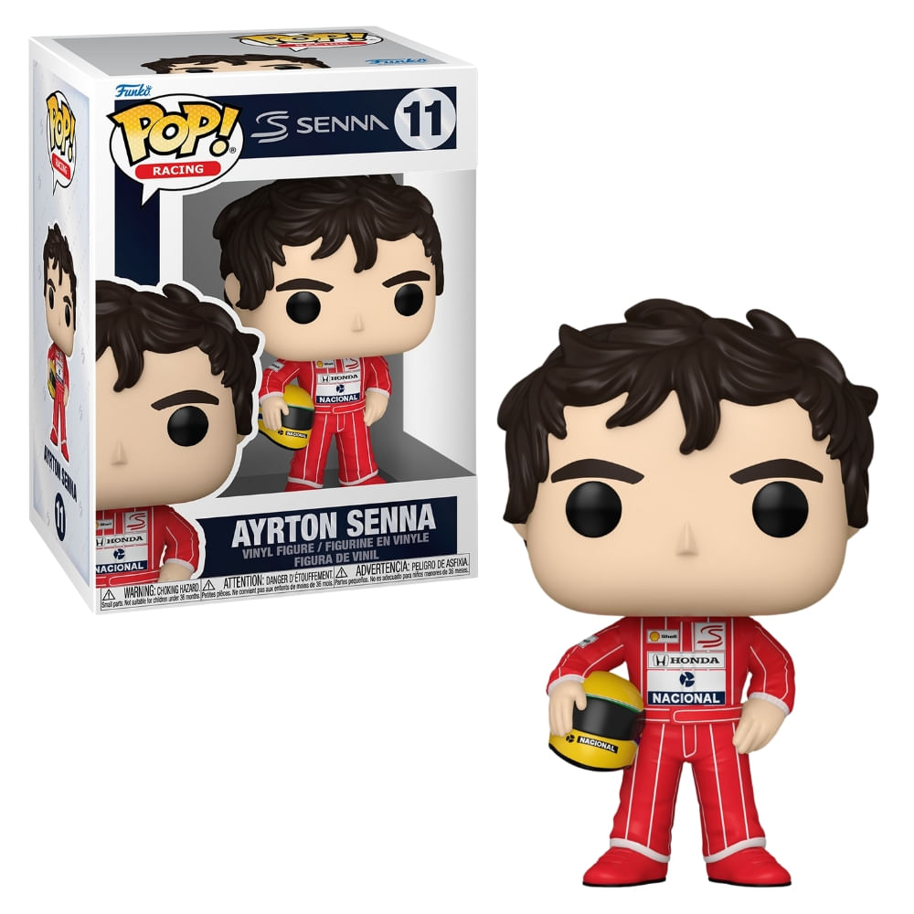 Kit Boneco Funko Pop Ayrton Senna McLaren Rides/Racing Lotus - Imagem 2