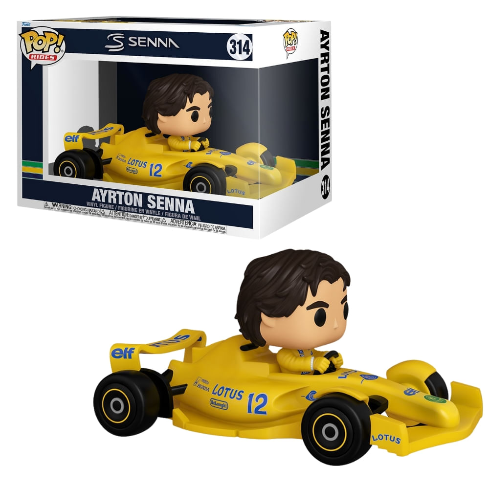 Kit Boneco Funko Pop Ayrton Senna McLaren Rides/Racing Lotus - Imagem 8