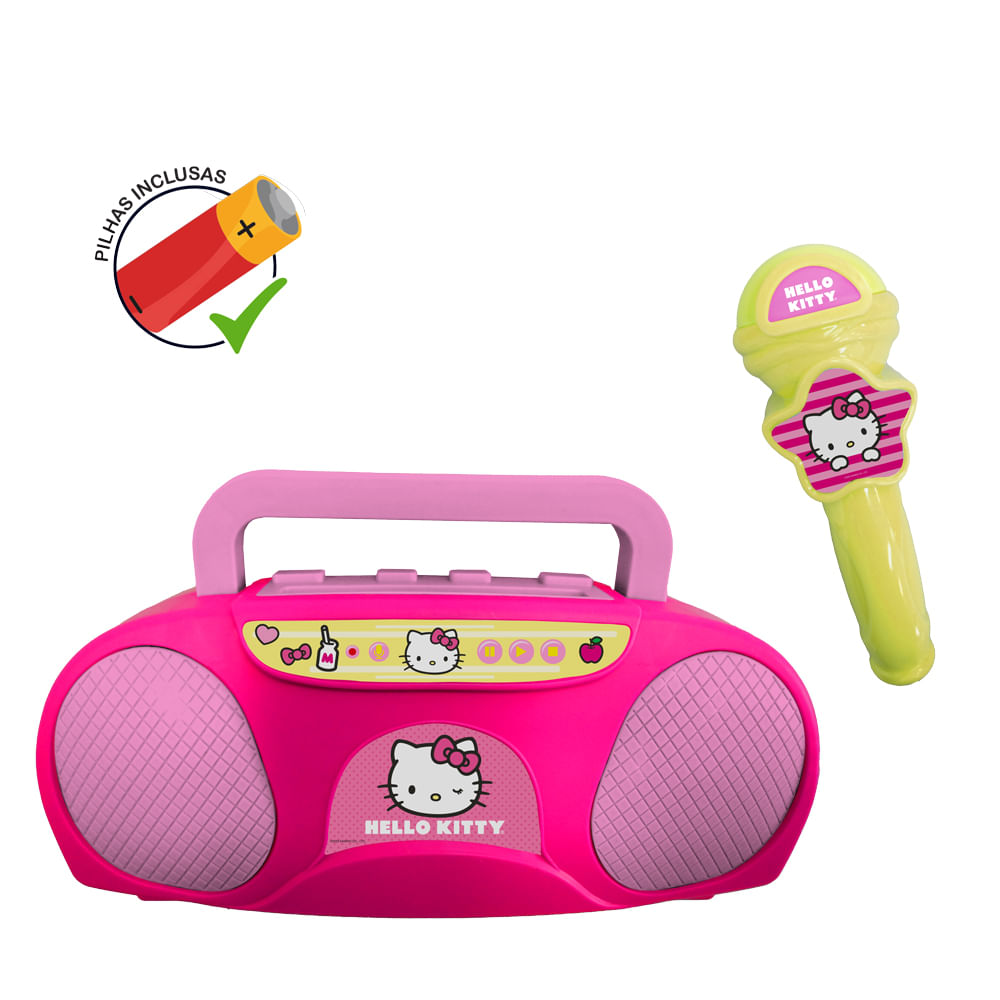 Kit Hello Kitty - Laptop Infantil Bilíngue + Boombox Karaoke - Imagem 8