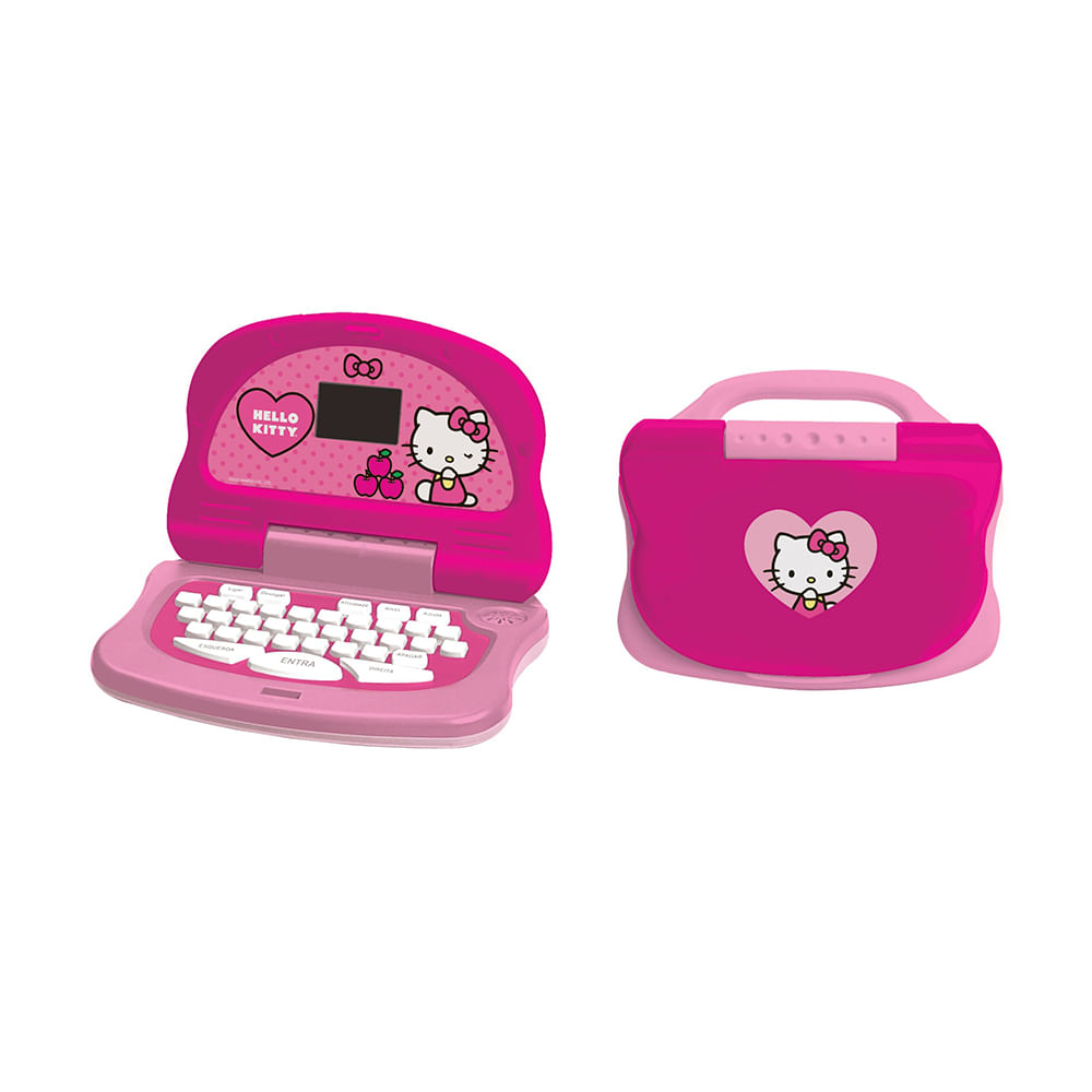 Kit Laptop Infantil Educativo Candide Hello Kitty Tech Bilíngue + 1 Fidget Spinner Sortido - Imagem 2