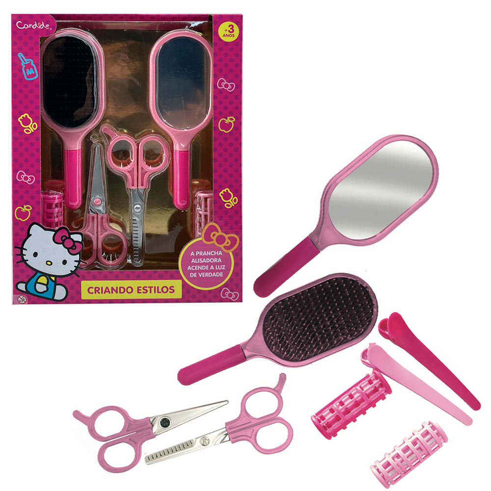 Conjunto de Beleza Meu Novo Estilo Hello Kitty - Imagem 2