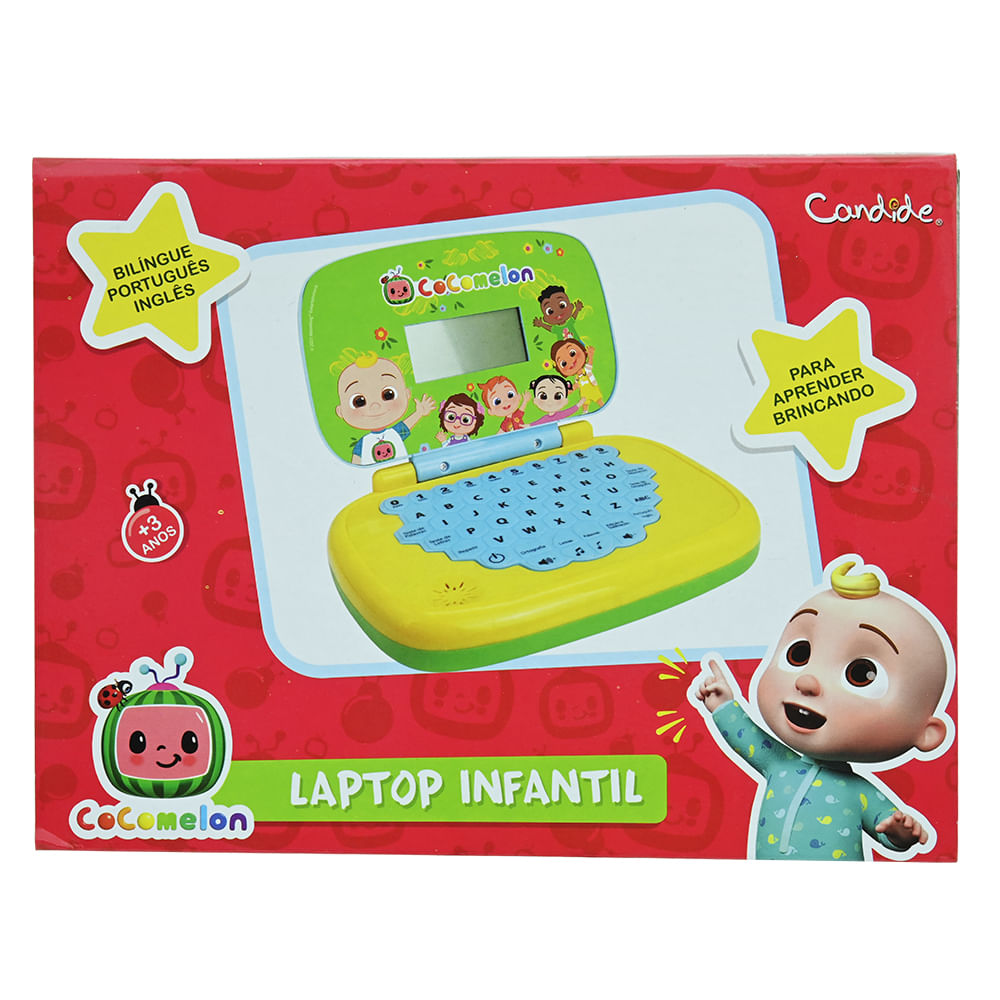 Kit Laptop Infantil Educativo Candide Cocomelon Bilíngue + 1 Fidget Spinner Sortido - Imagem 5