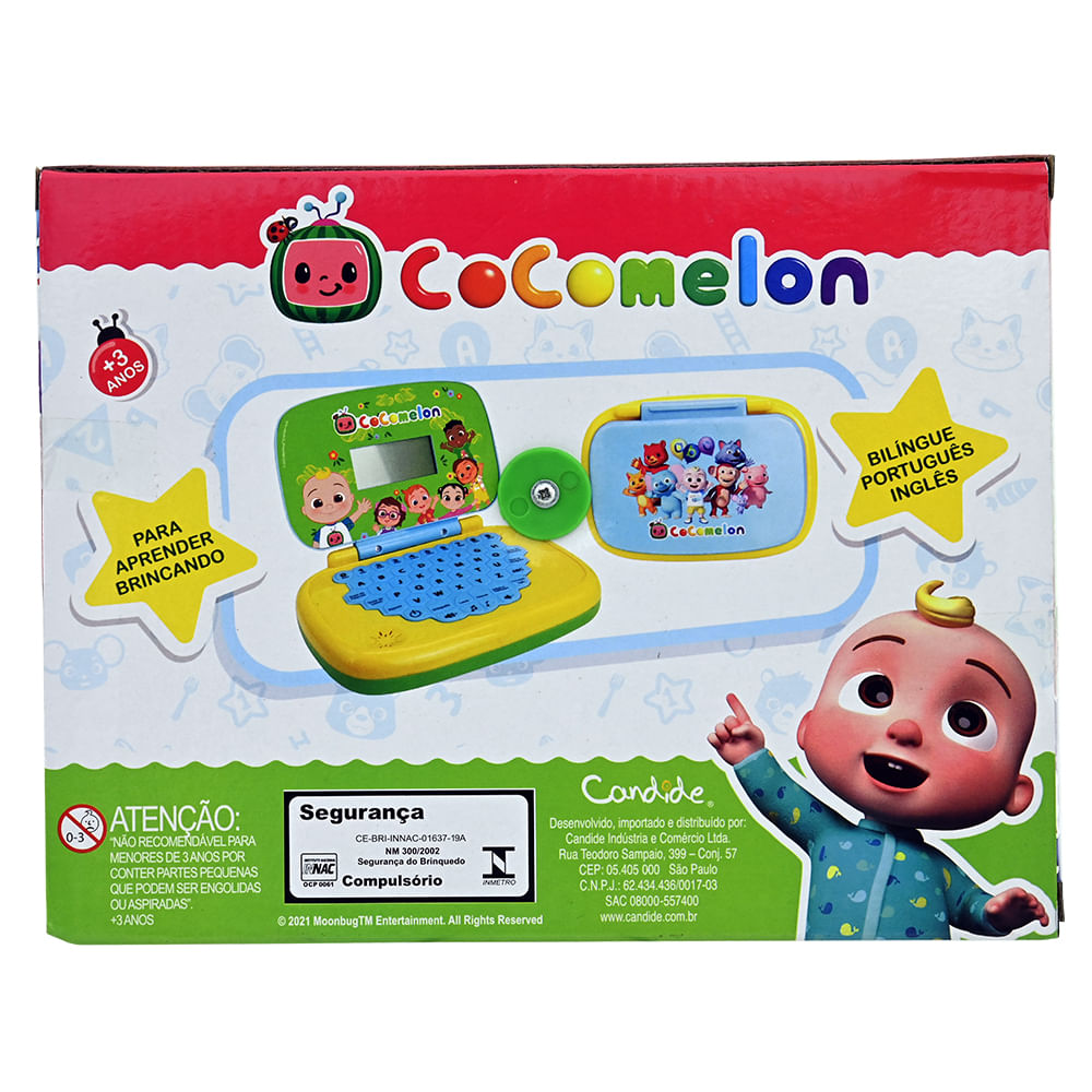 Kit Laptop Infantil Educativo Candide Cocomelon Bilíngue + 1 Fidget Spinner Sortido - Imagem 6