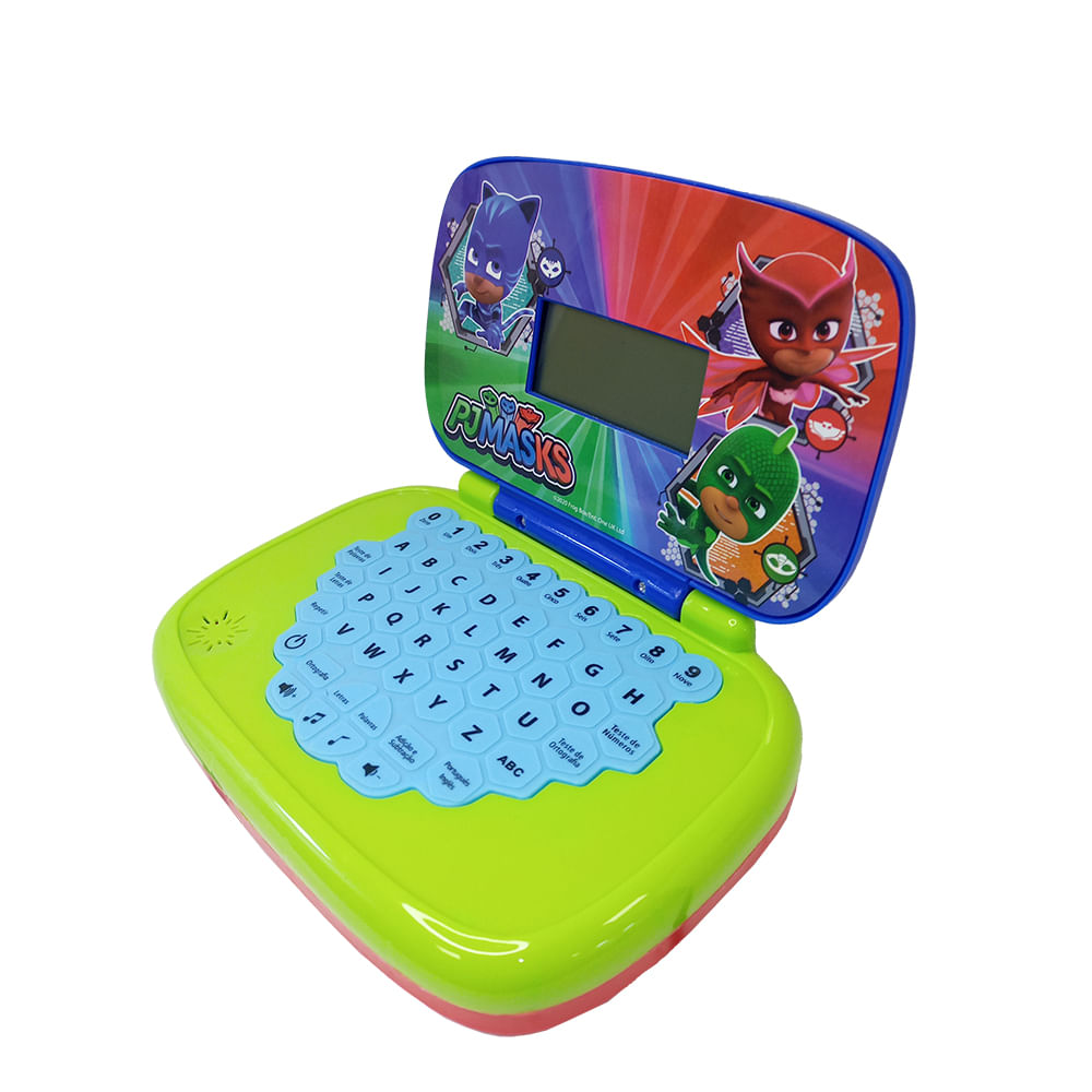 Kit Laptop Infantil Educativo Candide Pj Masks Bilíngue + 1 Fidget Spinner Sortido - Imagem 5