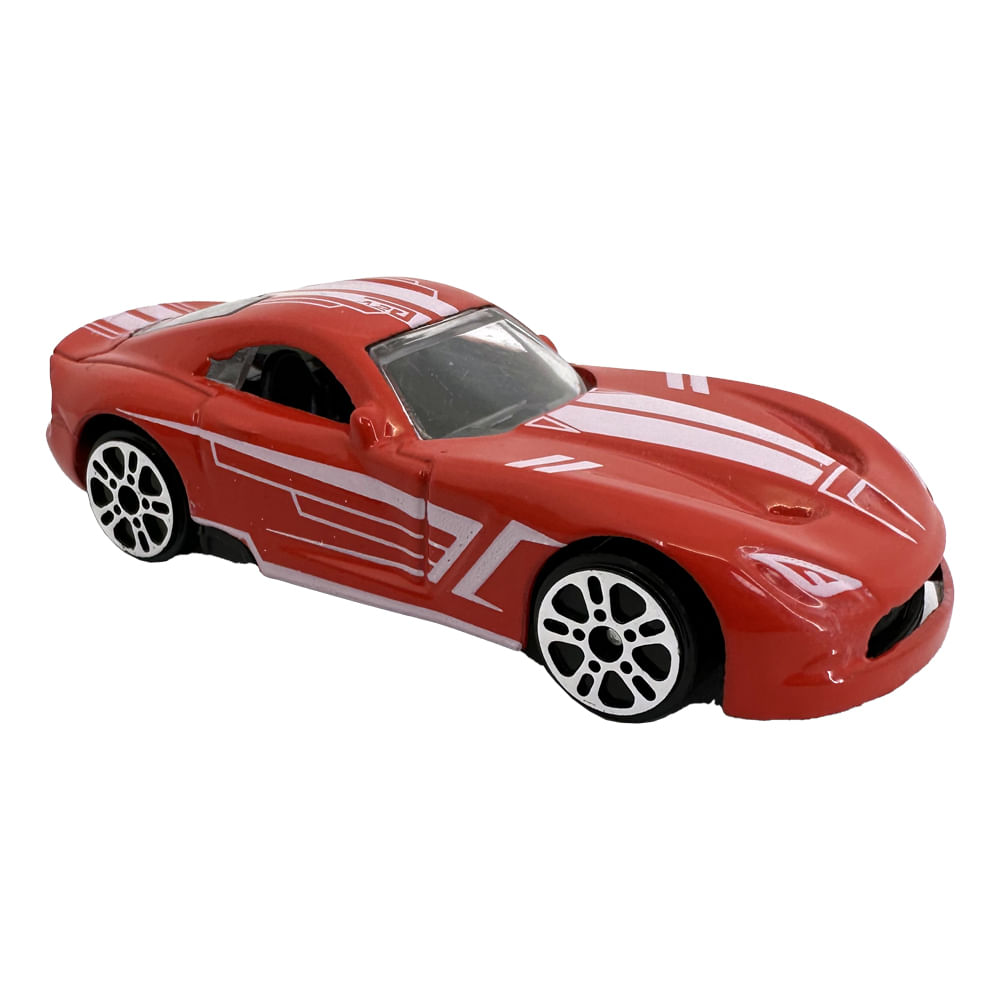 Kit com 4 Mini Carrinhos Die Cast Garagem S.A. - Vermelho + Vinho + Verde + Azul - Imagem 5