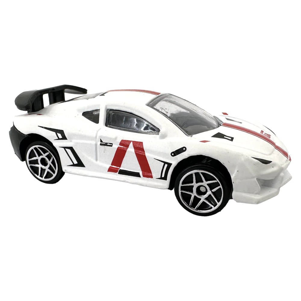 Kit com 4 Mini Carrinhos Die Cast Garagem S.A. - Laranja + Branco + Cinza + Prata - Imagem 3