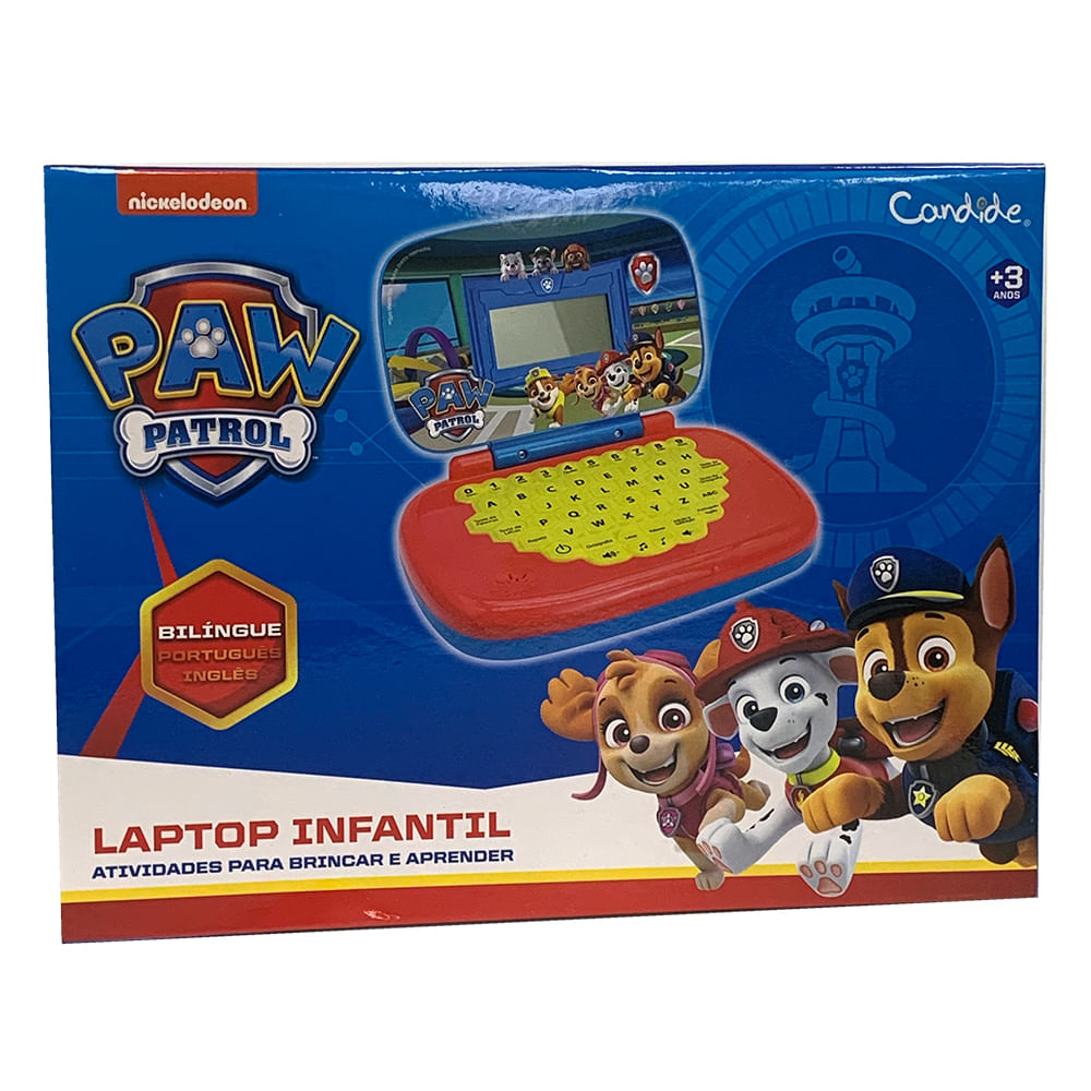 Kit Patrulha Canina - Laptop Infantil Bilíngue + Boombox Karaoke - Imagem 3