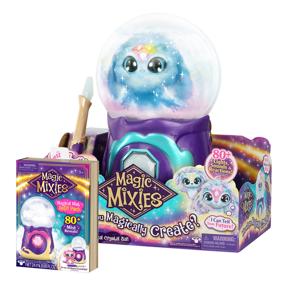Kit Magic Mixies Crystal Ball - Azul + Refil