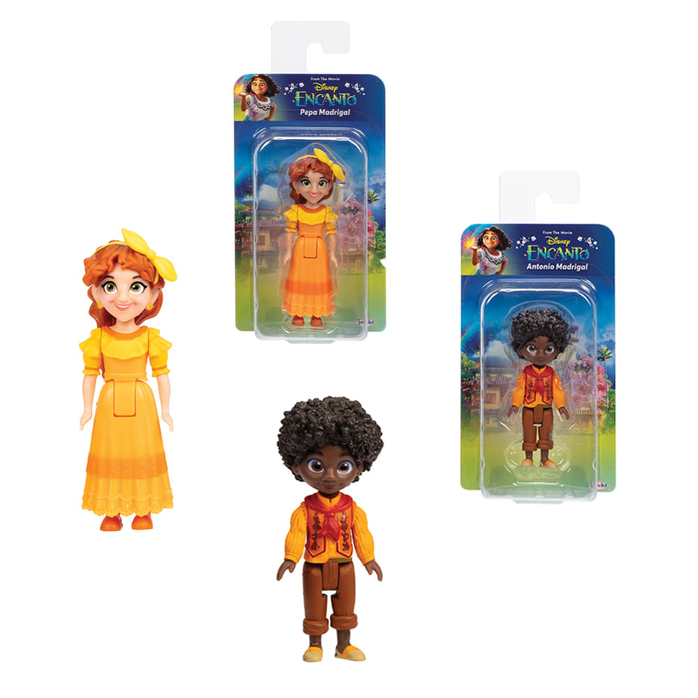 Kit 2 Bonecas Colecionáveis Encanto - Antonio + Pepa