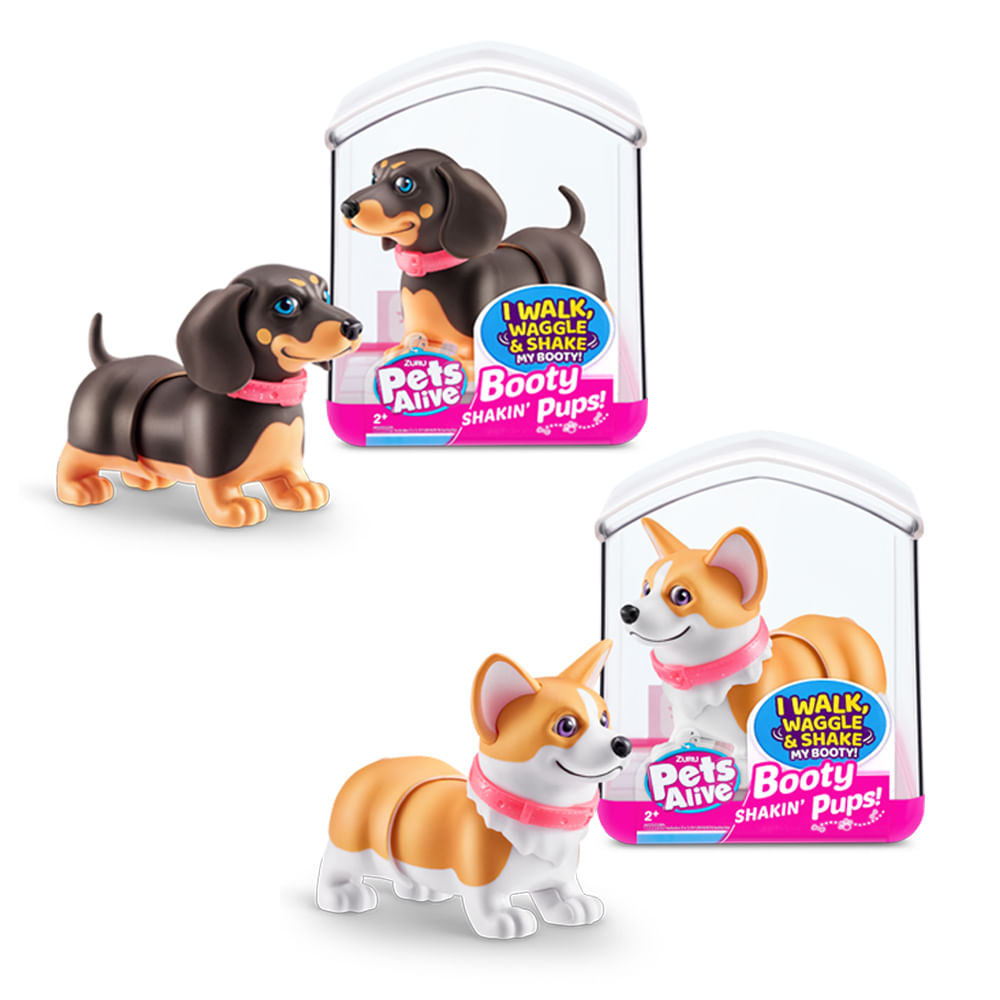 Kit 2 Pets Alive - Booty Shakin’ Pups - Corgi + Dachshund