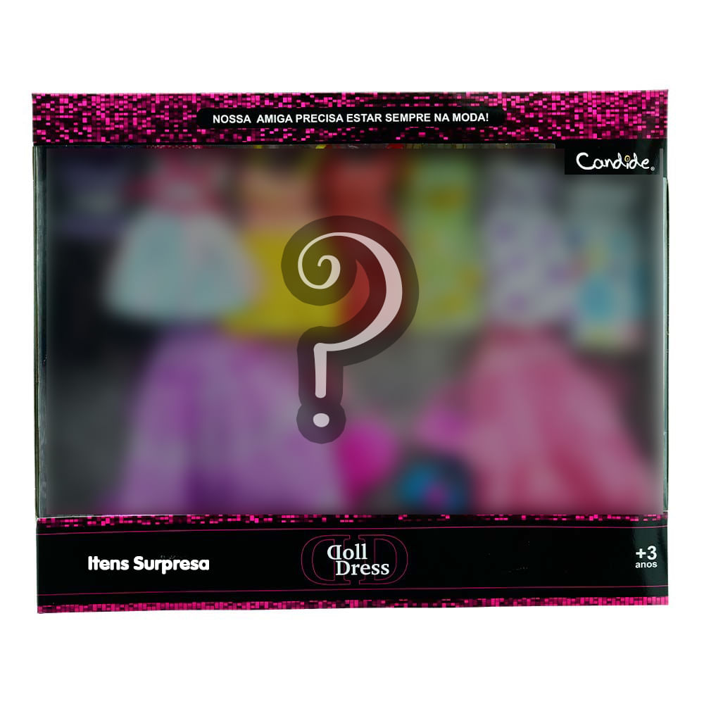 Kit Boneca Dream Doll - Cabelo Loiro + Kit com 9 Vestidos Sortidos - Imagem 4